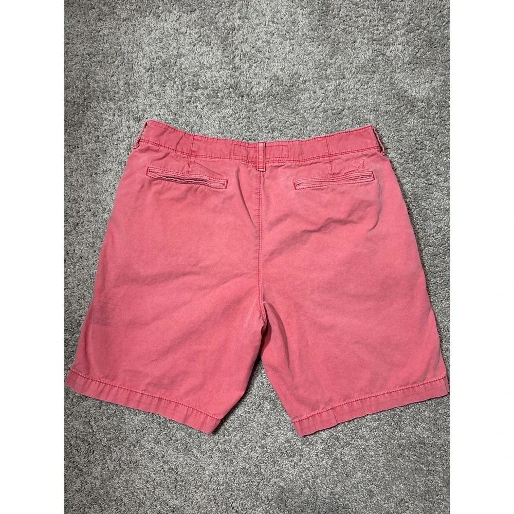 American Eagle Outfitters Prep Shorts Mens 33 Salmon Pink Coral Cotton Casual